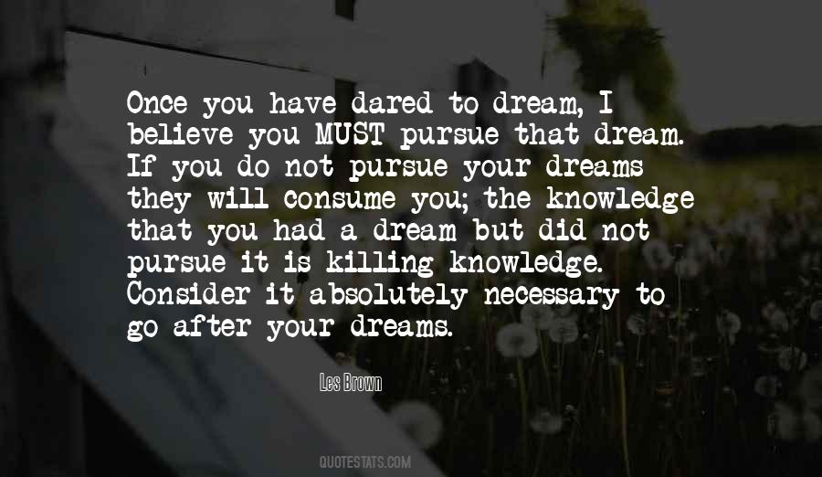 Go After Dreams Quotes #1852037