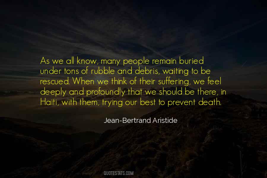 Death And Suffering Quotes #489862