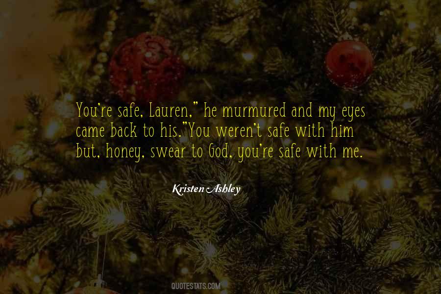 Safe With Him Quotes #1501442