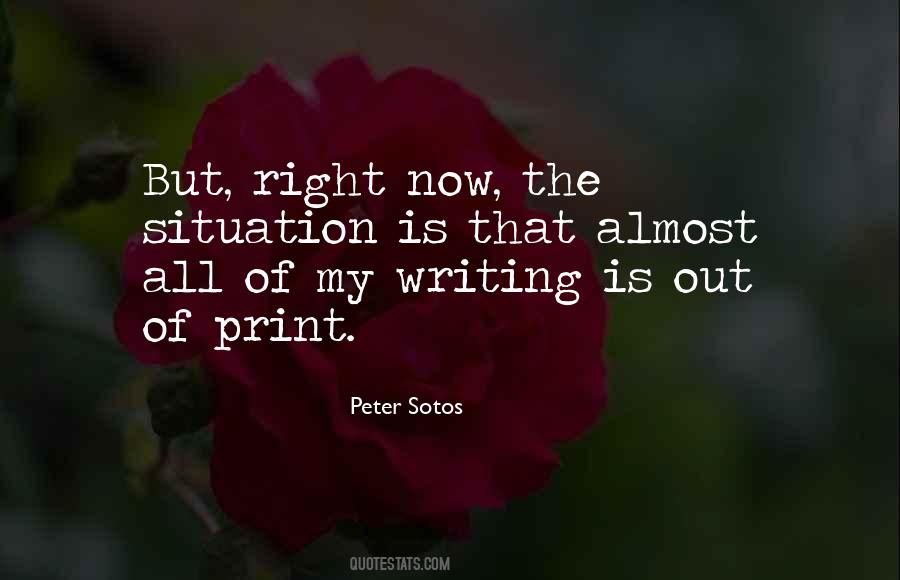 My Situation Right Now Quotes #1160779