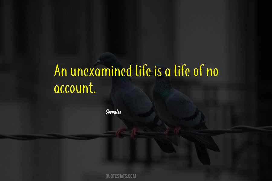 Life Unexamined Quotes #1820213