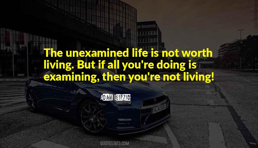 Life Unexamined Quotes #208933
