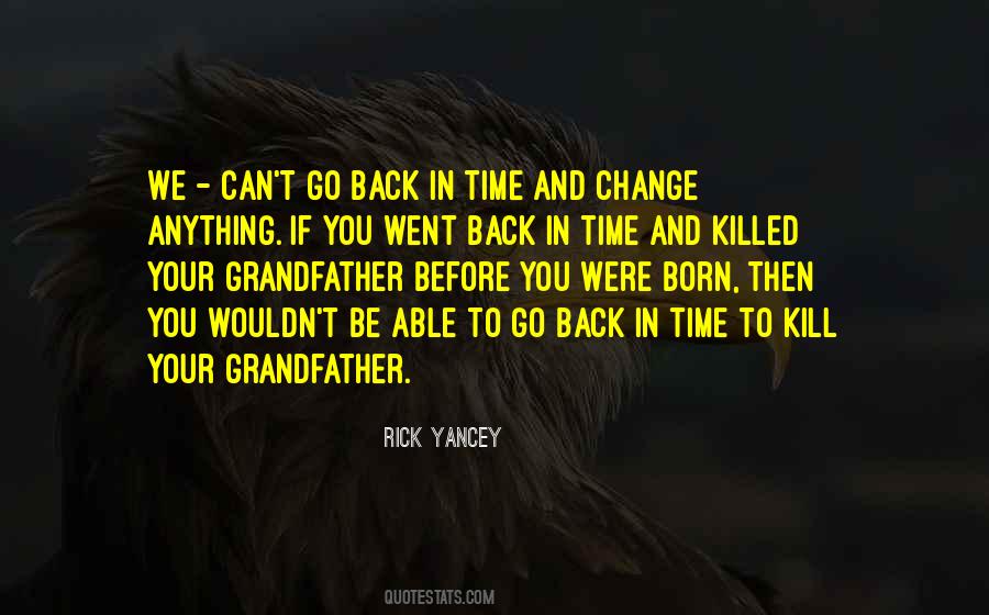 Go Back Time Quotes #15657