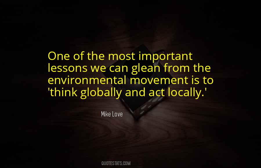 Quotes About The Environmental Movement #81063