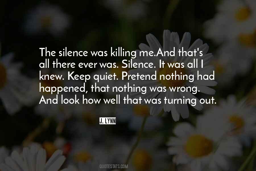 Silence Abuse Quotes #387112