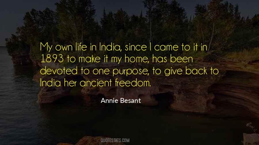 Back To India Quotes #540408