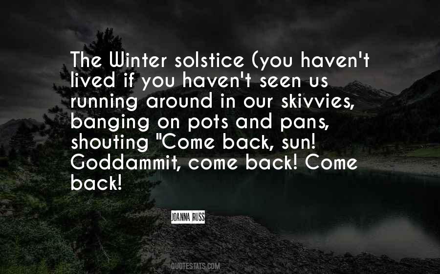 Winter And Sun Quotes #20315