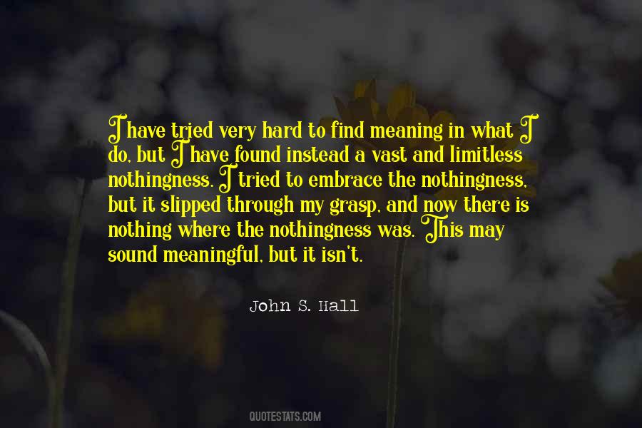 Meaning And Meaningful Quotes #1514039