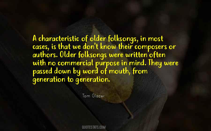 Quotes About Generation To Generation #47746