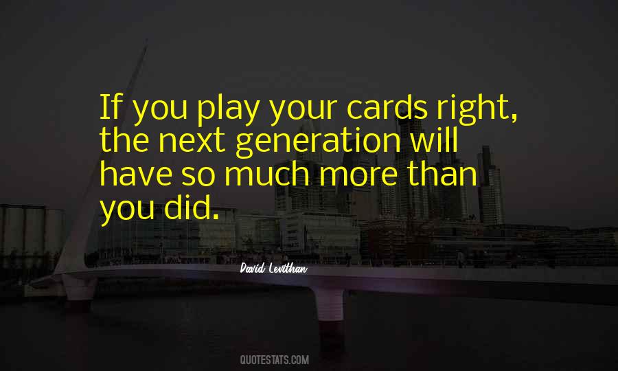 Play Cards Quotes #591111