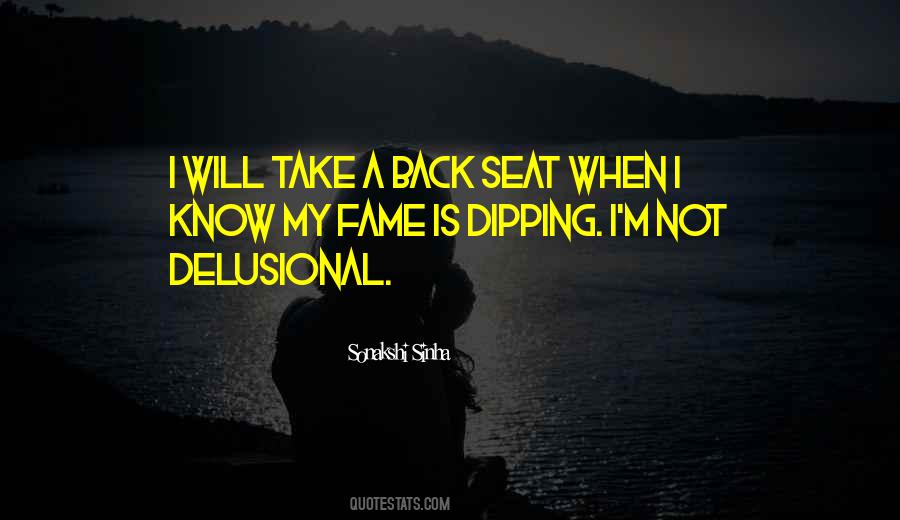 Take A Back Seat Quotes #6554