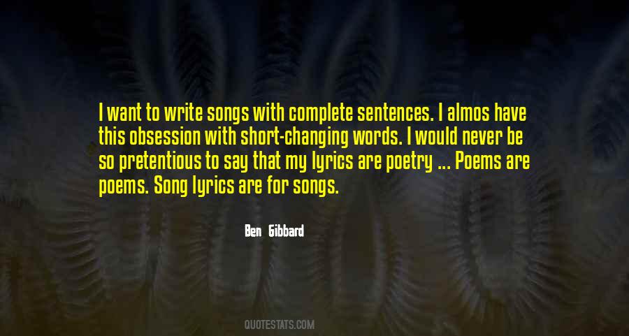 Song Words Quotes #1075138
