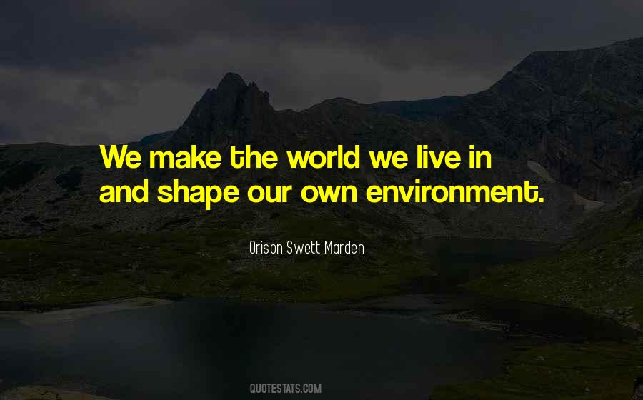 Quotes About The Environment We Live In #885252
