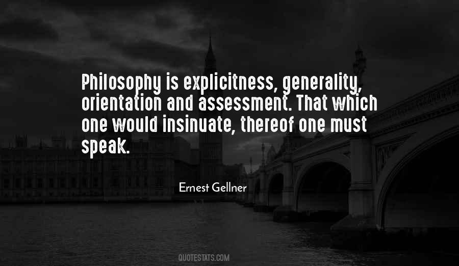 Quotes About Generality #807591