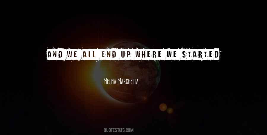 Where We Started Quotes #1206690