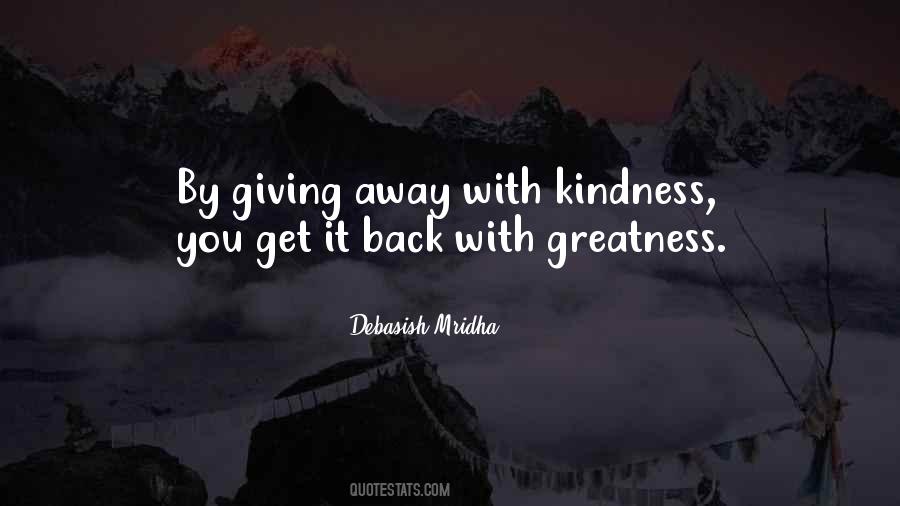 Kindness Giving Quotes #1865729