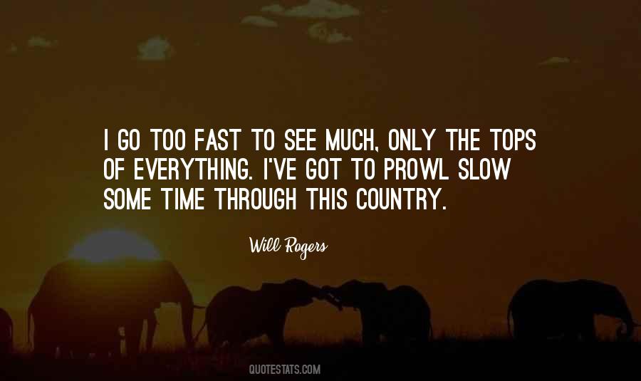 Go Slow To Go Fast Quotes #651090