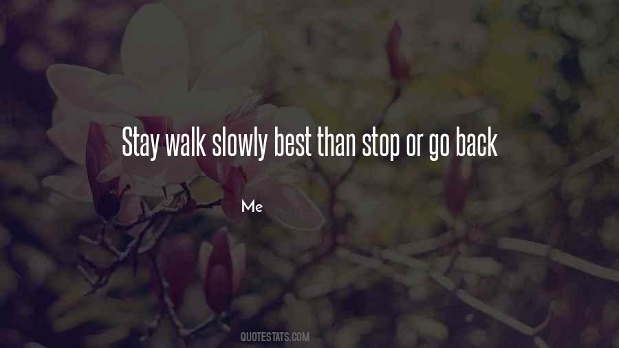 Go Slowly Quotes #384111