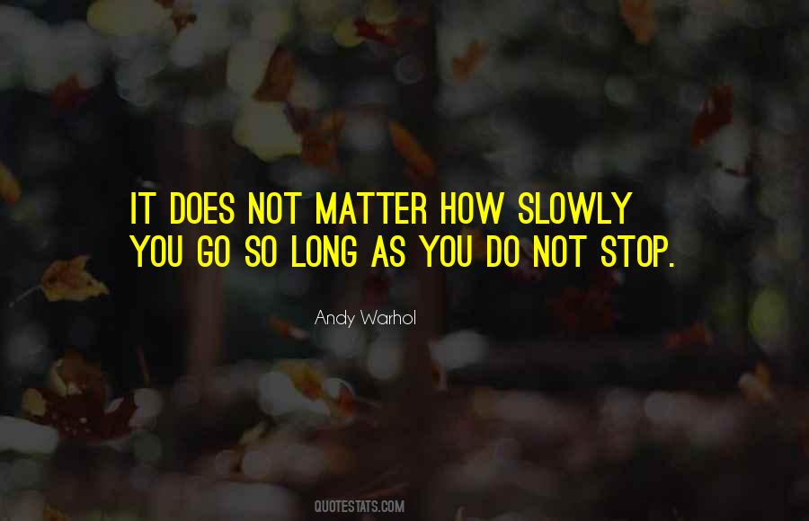 Go Slowly Quotes #951598