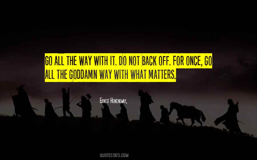 Go Way Back Quotes #5651