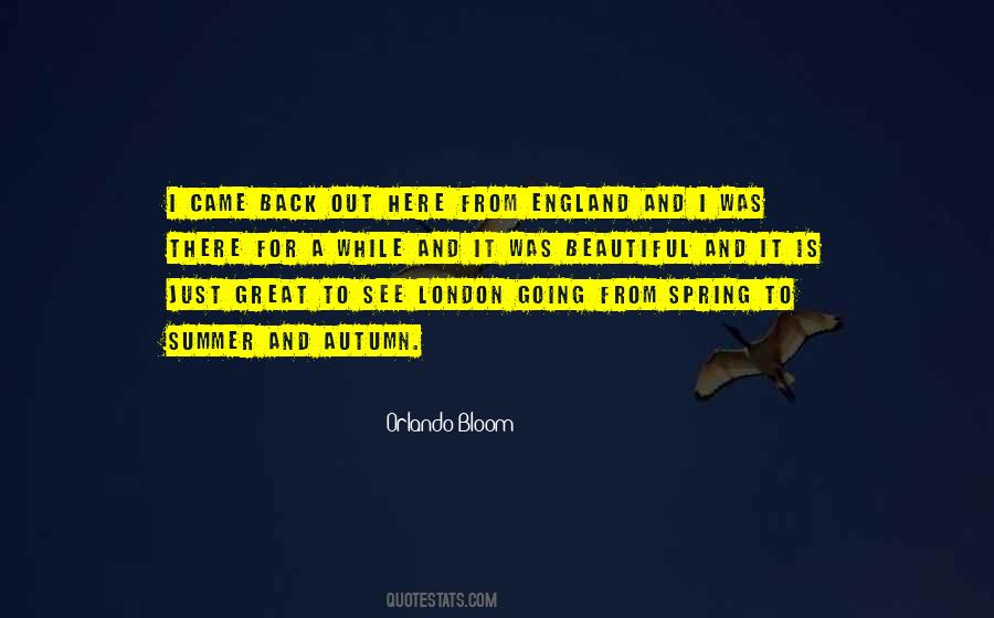 Spring In London Quotes #1833382