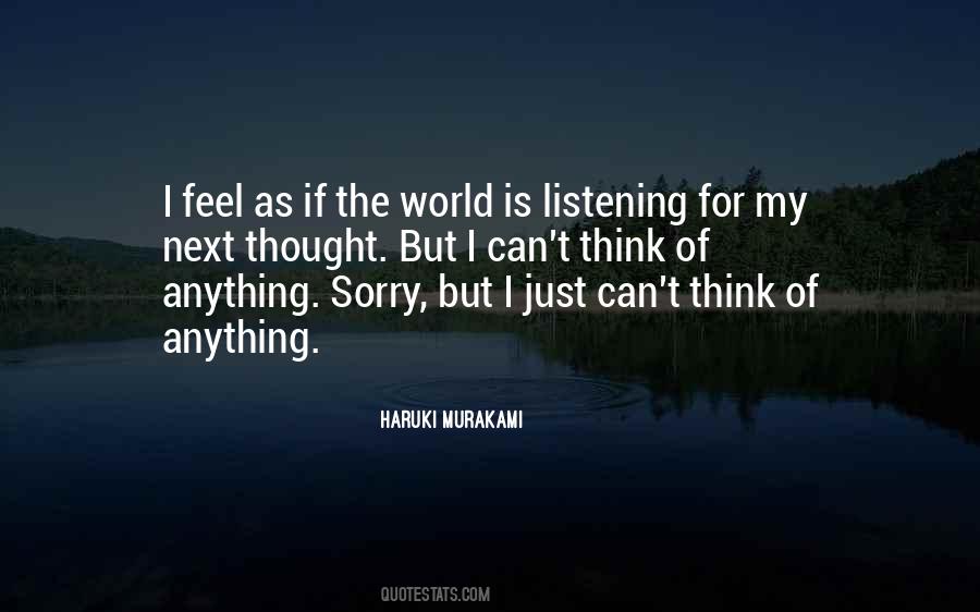 Can Feel Sorry Quotes #1584481
