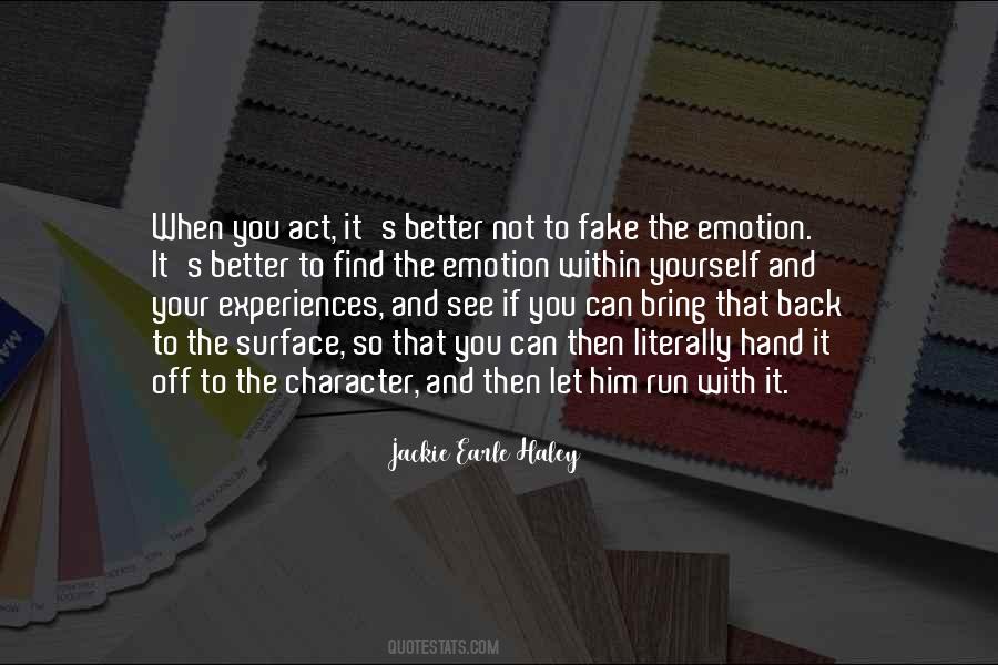 Fake Character Quotes #419630