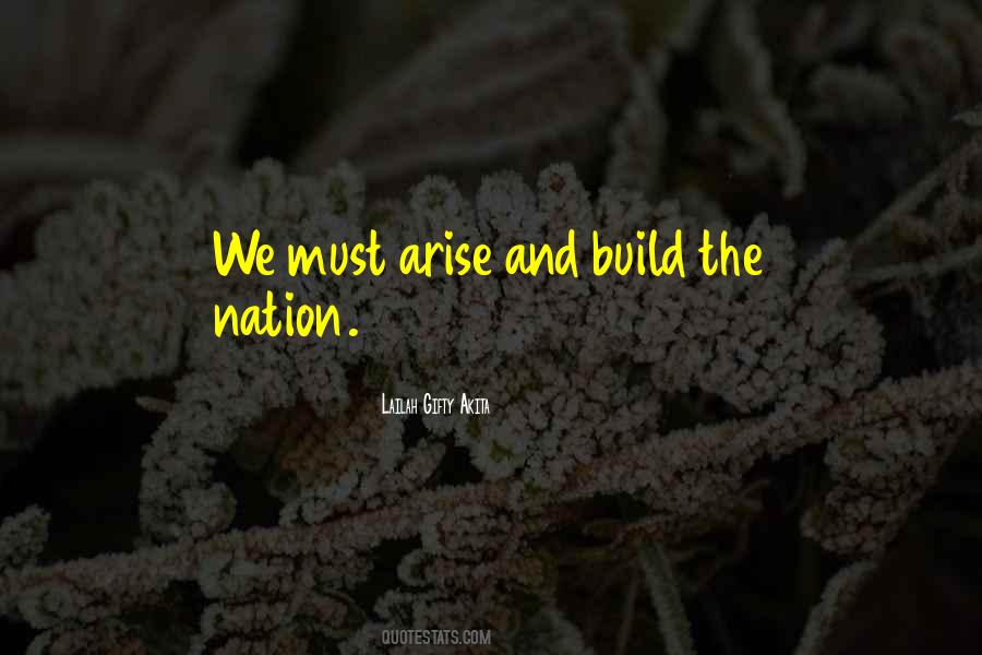 Build The Nation Quotes #1728357