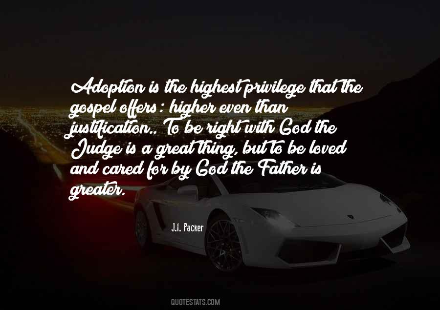 God Adoption Quotes #1812049