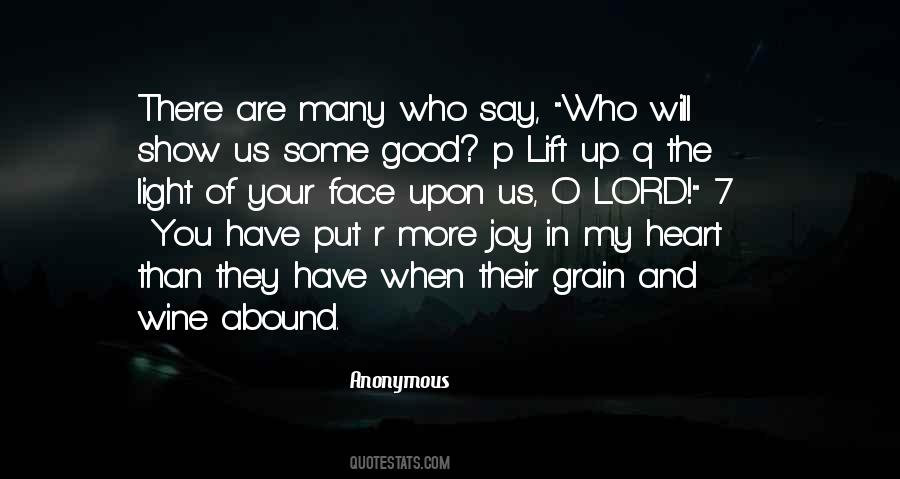 Joy And Light Quotes #437324