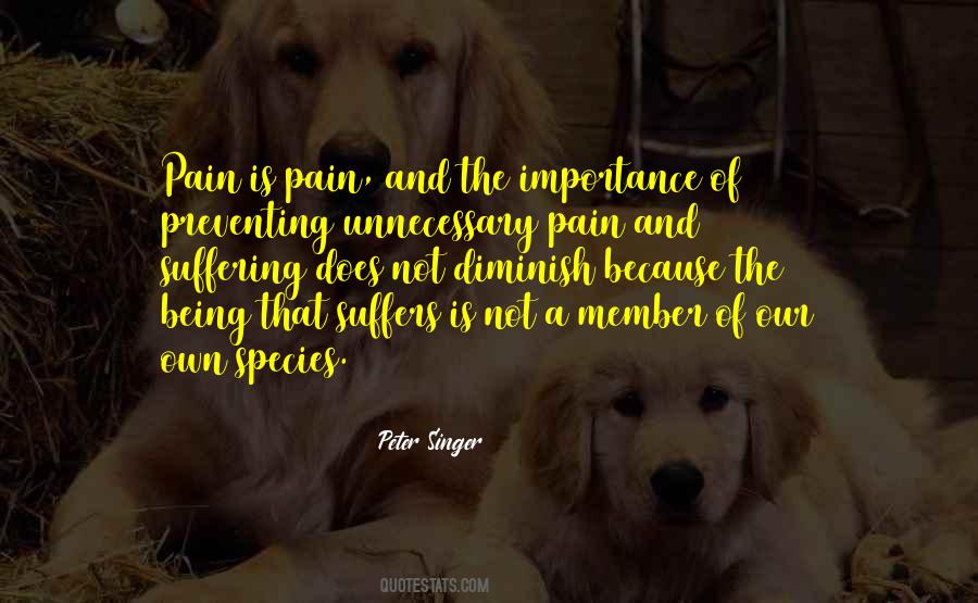 Pain Is Suffering Quotes #104481