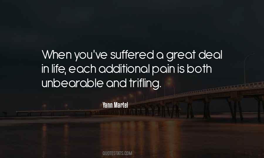 Pain Is Suffering Quotes #828958