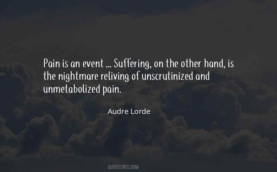 Pain Is Suffering Quotes #84494