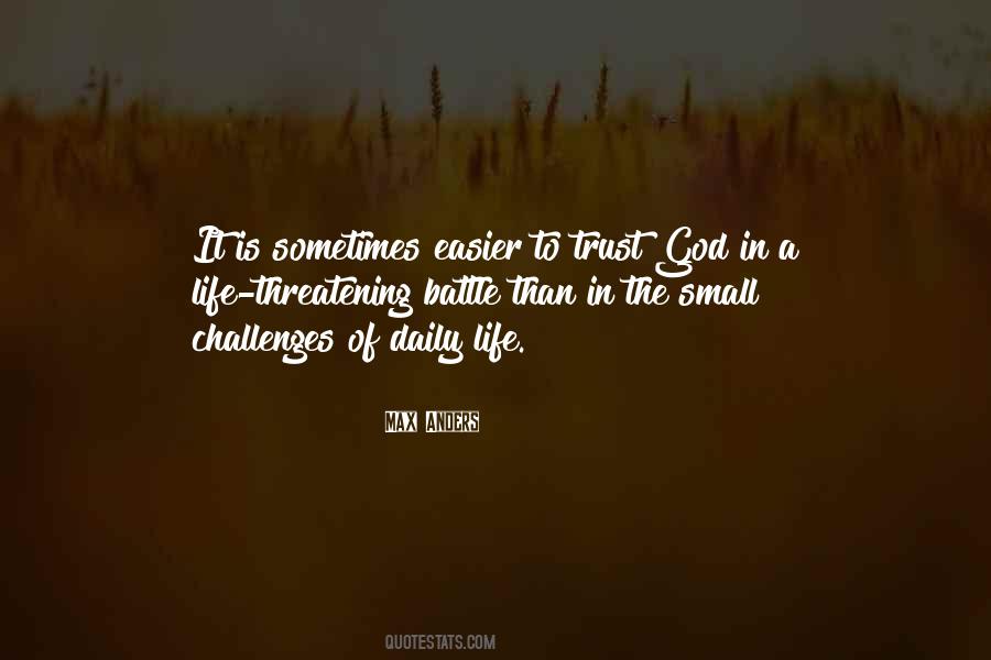 God And Life Challenges Quotes #70113