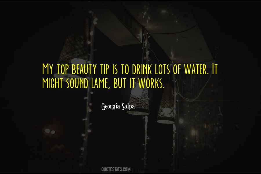 To Drink Water Quotes #34837