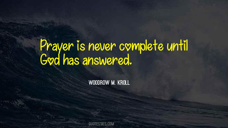 God Answered Prayer Quotes #1862569