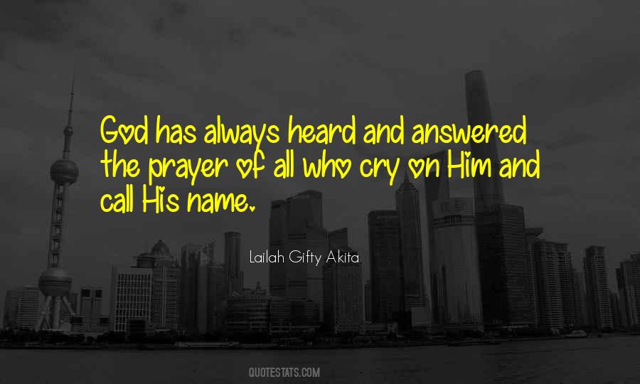 God Answered Prayer Quotes #390639