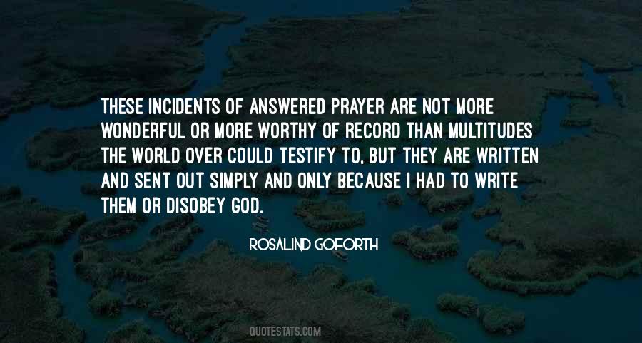 God Answered Prayer Quotes #474066