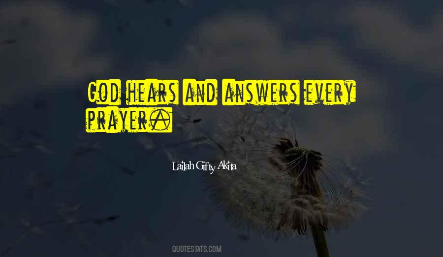 God Answered Prayer Quotes #649751