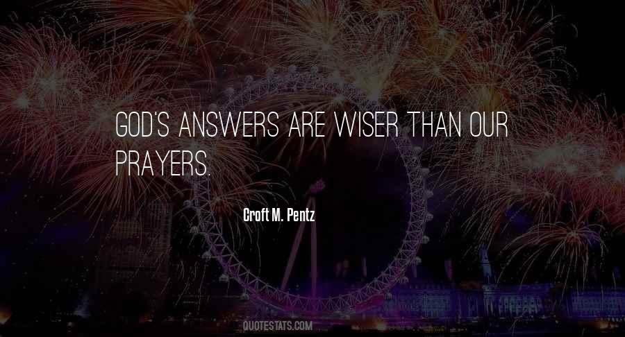 God Answers Our Prayers Quotes #135350