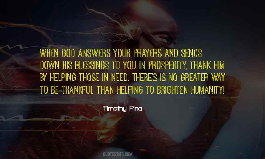 God Answers Our Prayers Quotes #1506773
