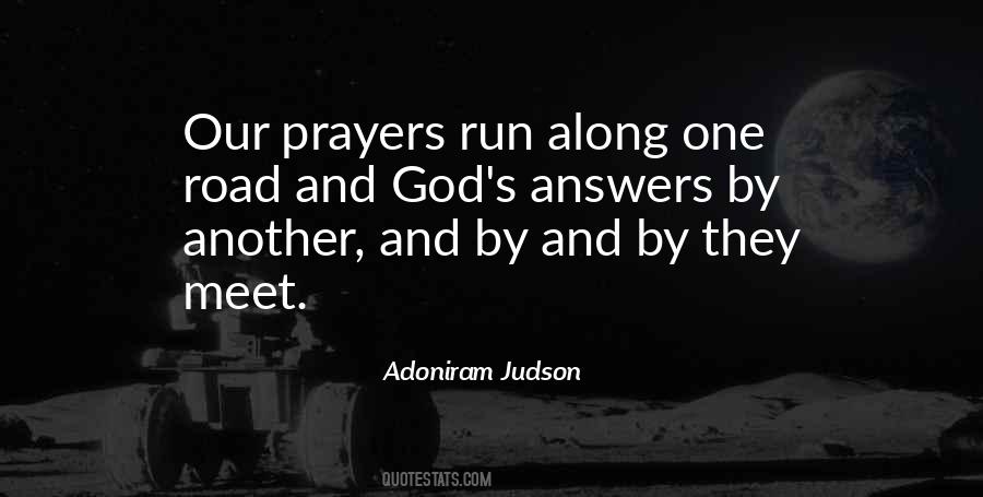 God Answers Our Prayers Quotes #1840340