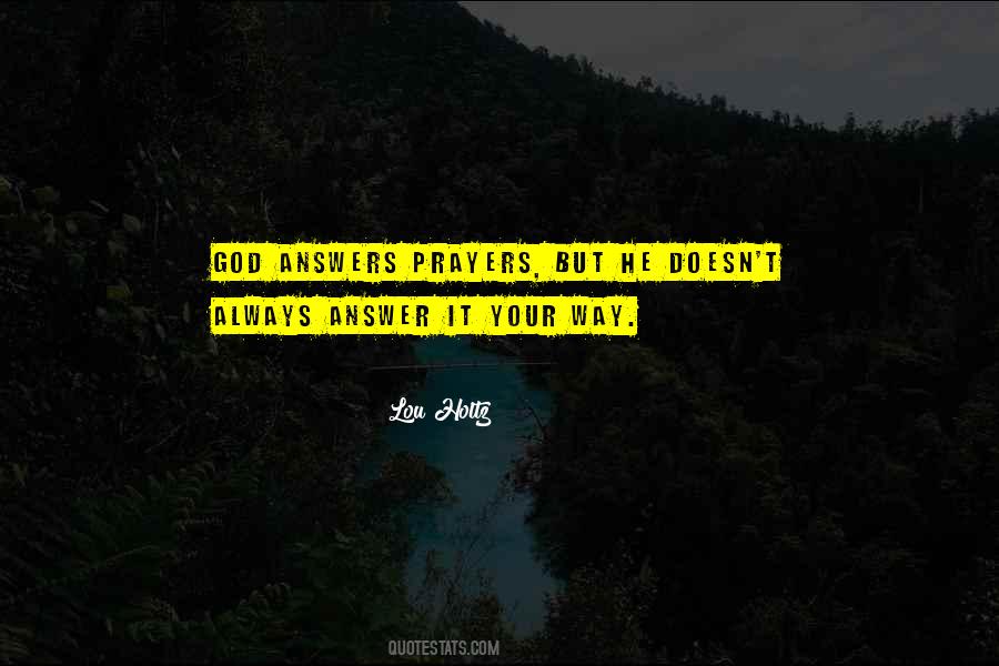 God Answers Quotes #1185206