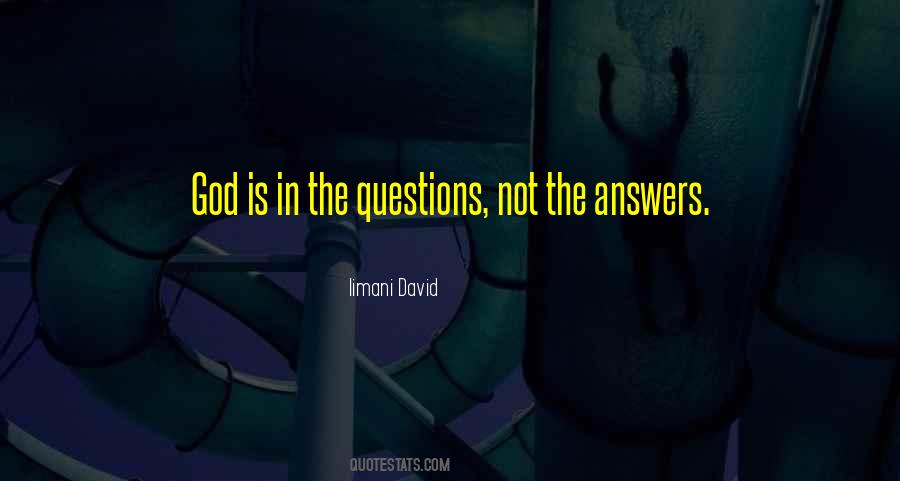 God Answers Quotes #374806