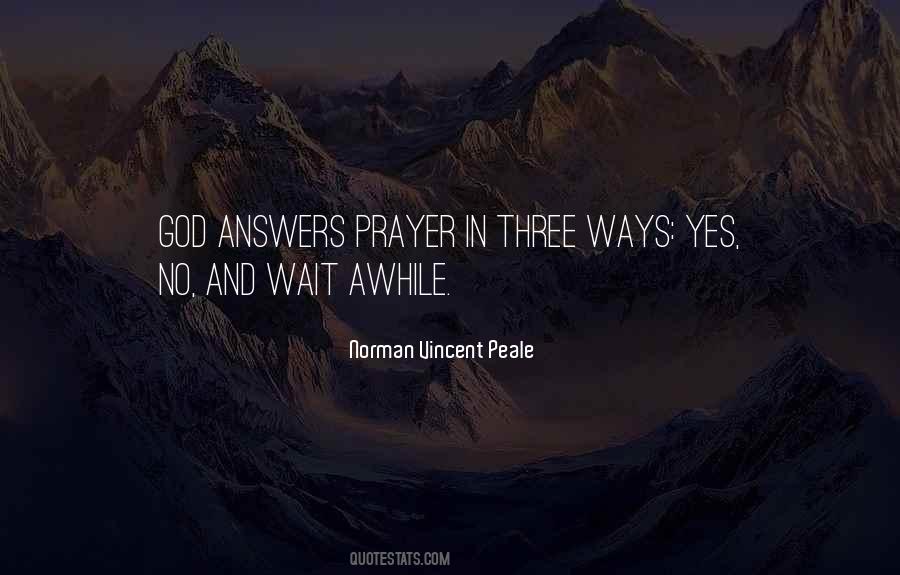 God Answers Quotes #559217
