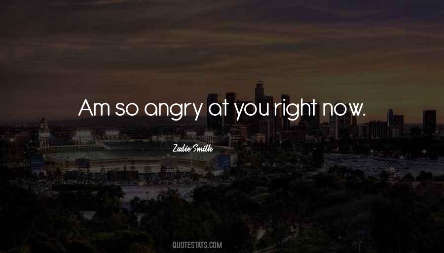 Angry At You Quotes #955337