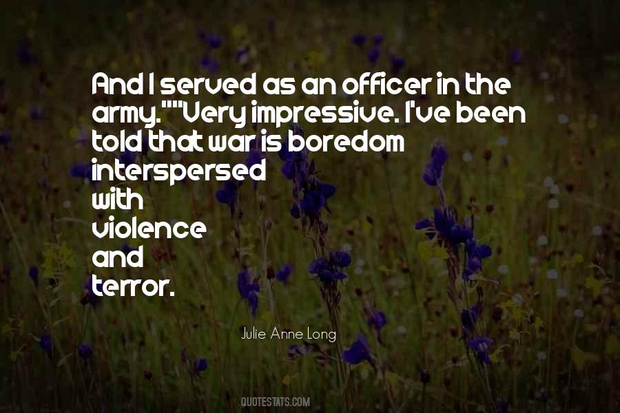 Officer In The Army Quotes #909888