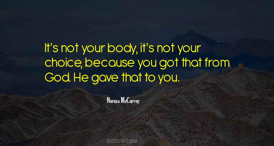 God Body Quotes #311309