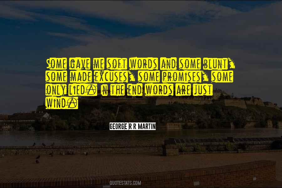 Words Are Wind Quotes #322326