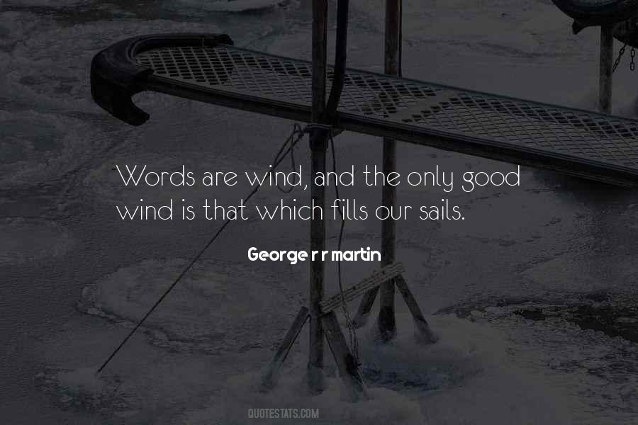 Words Are Wind Quotes #73733